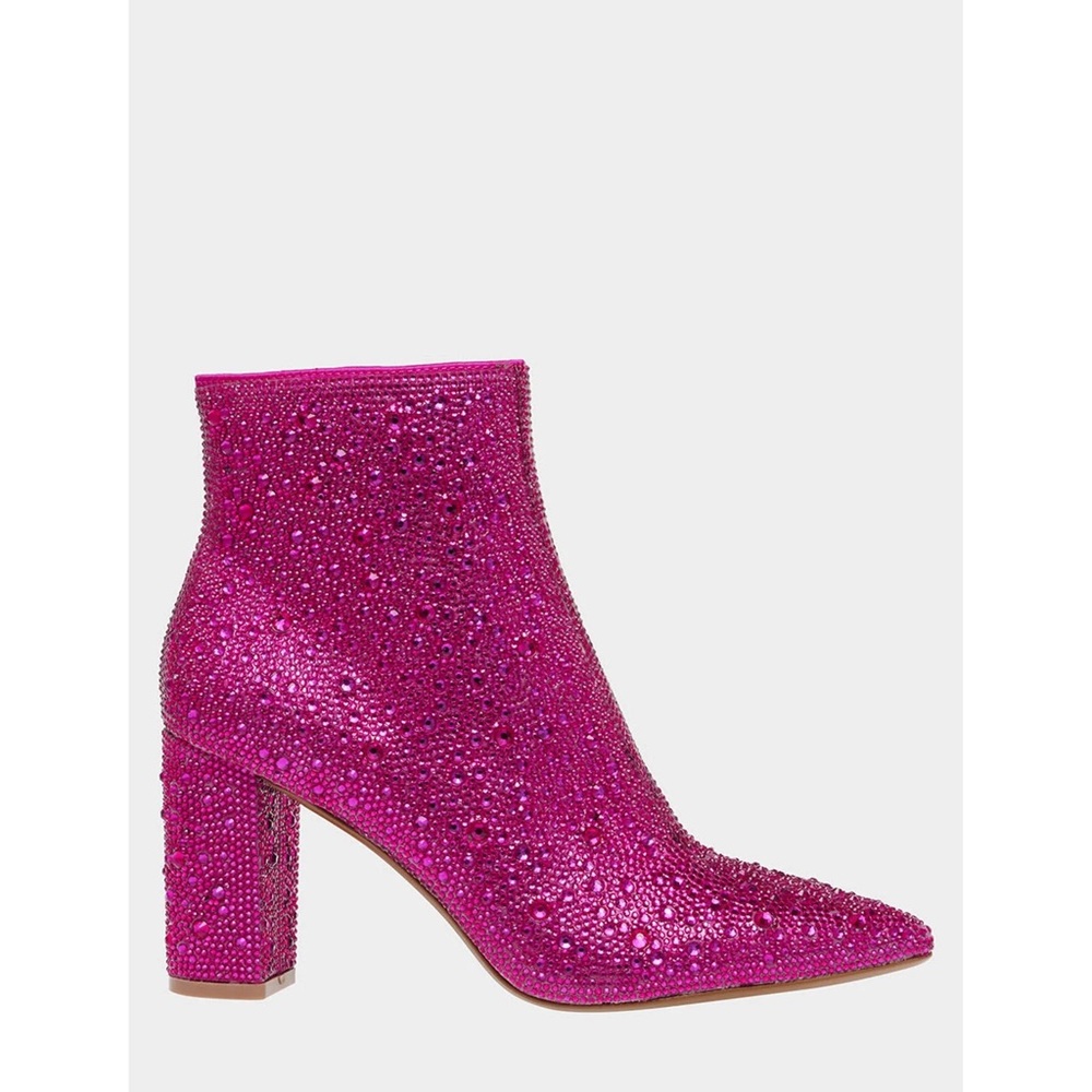 Betsey Johnson Women's Pink Ankle Boots - Picture 5 of 6